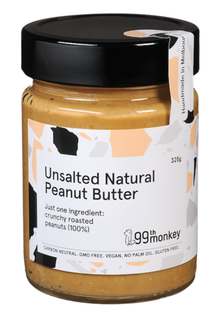 Picture of 99TH MONKEY UNSALTED NATURAL PEANUT BUTTER 300g