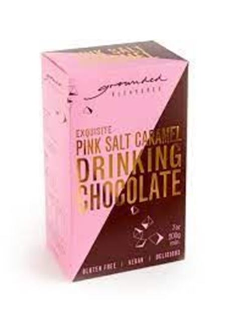 Picture of GROUNDED PLEASURES PINK SALT CARAMEL DRINK CHOC 200g